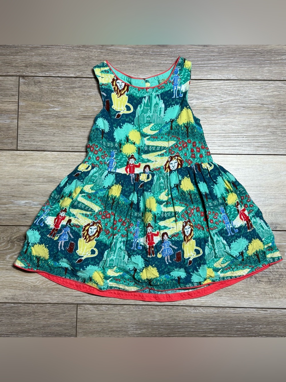 Genuine Kids OshKosh Wizard of Oz Teal Storybook Dress Size 2T